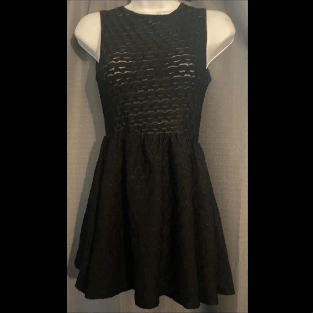 Black mini dress